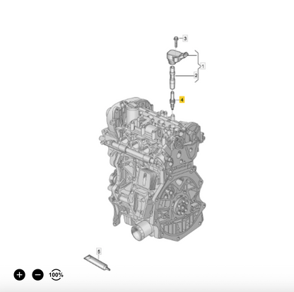 VAG Audi Volkswagen 93560 Spark Plug OE: 06M 905 606 F