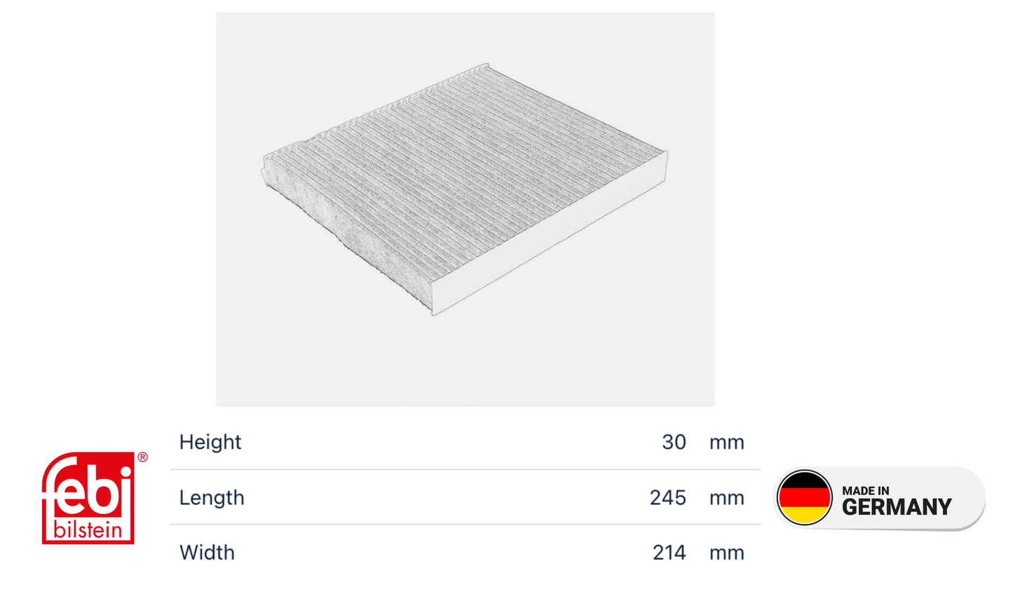 MINI 1002257 - Filter, interior air OE: 64115B31176