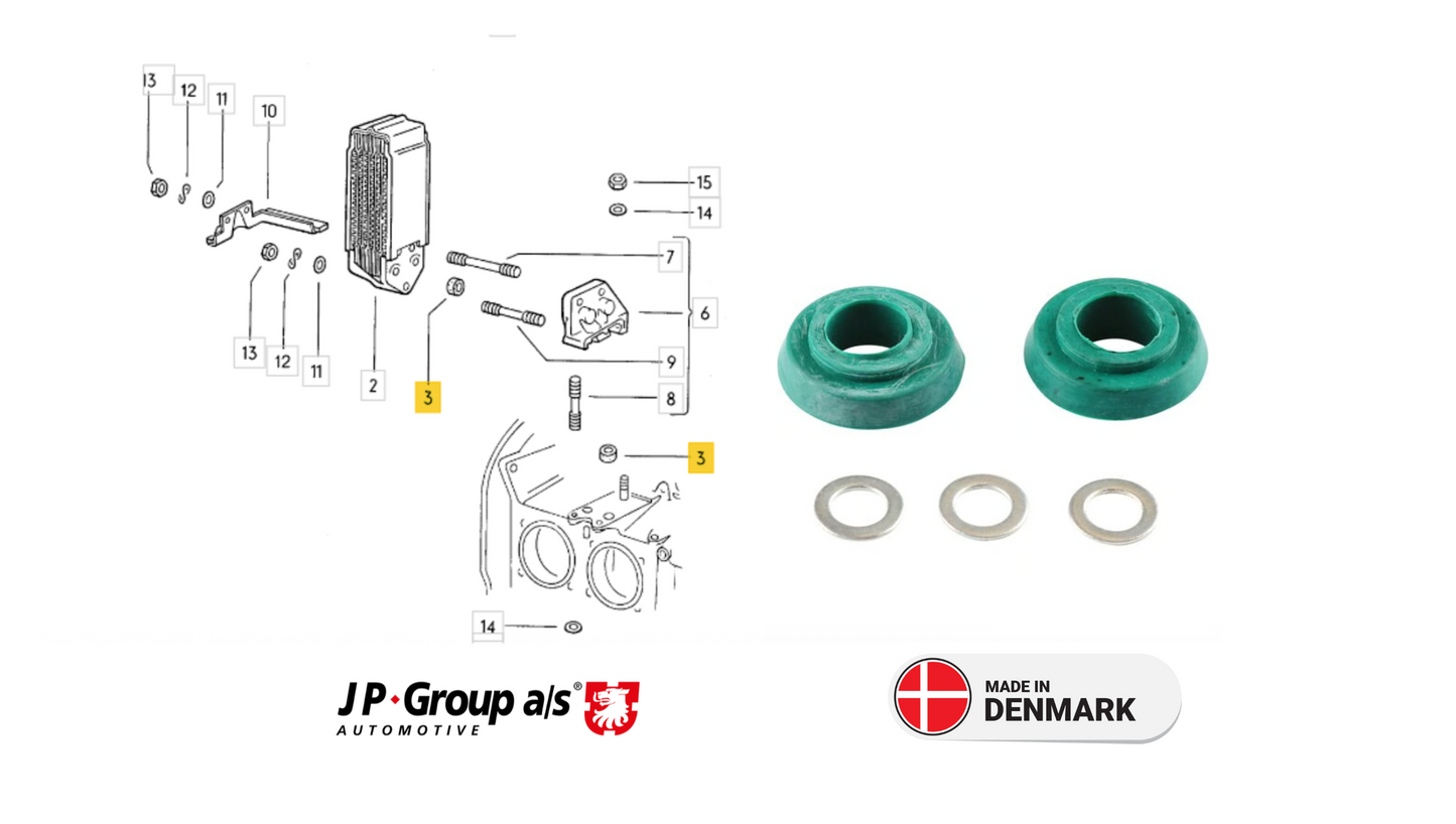 VW Beetle 8113550416 Seal Set, oil cooler OE: 111 198 029