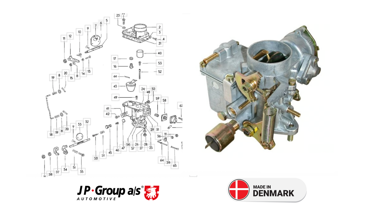 VW Beetle 8115100700 Carburettor OE: 113 129 031K