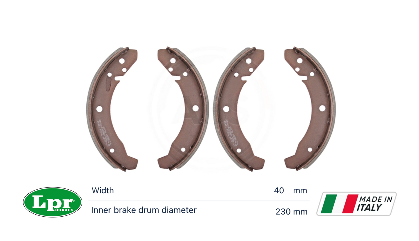VW Beetle 03890 Brake Shoe Set Front/Rear OE: 113 698 237D