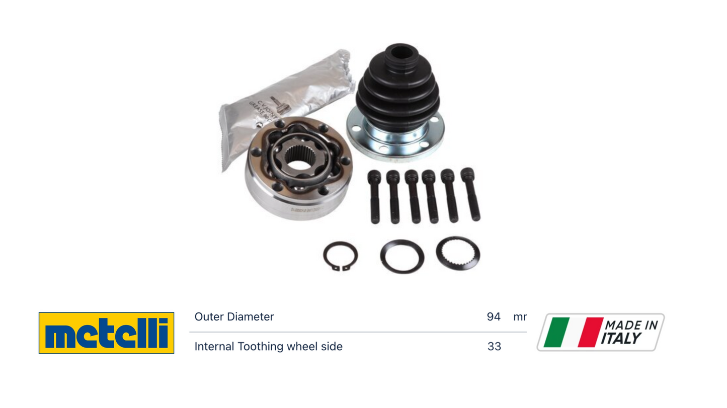 VW Beetle 16-1004 Joint Kit, driveshaft OE: 171 498 103