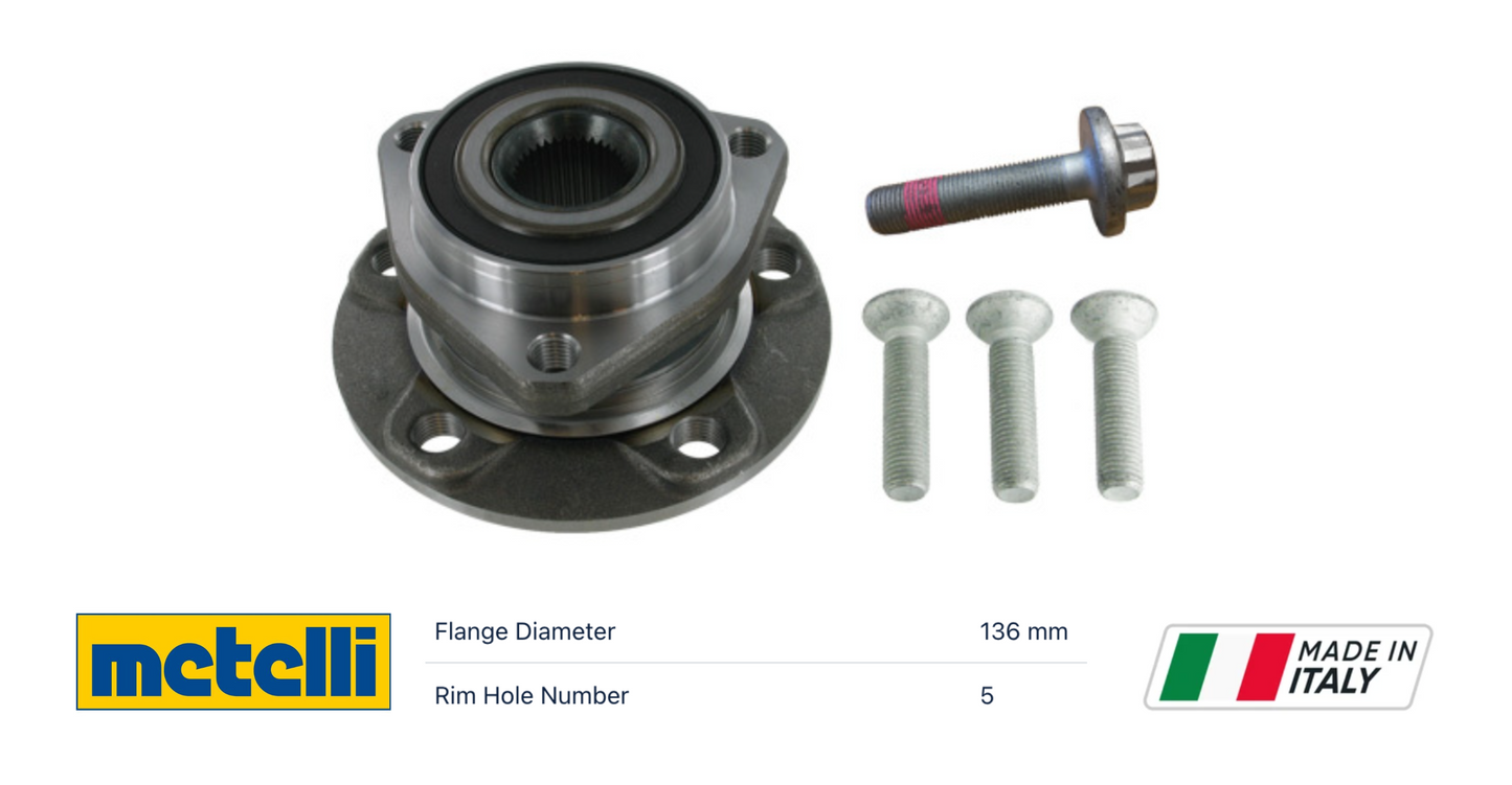 VAG Volkswagen 19-2780 Wheel Hub Bearing OE: 5WA 407 621