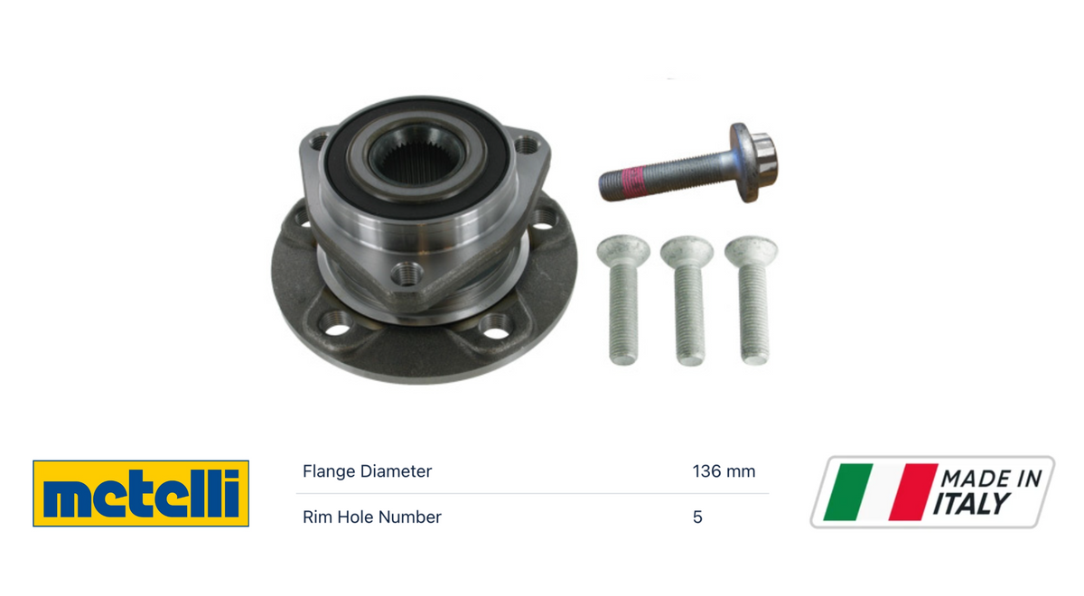 VAG Volkswagen 19-2780 Wheel Hub Bearing OE: 5WA 407 621