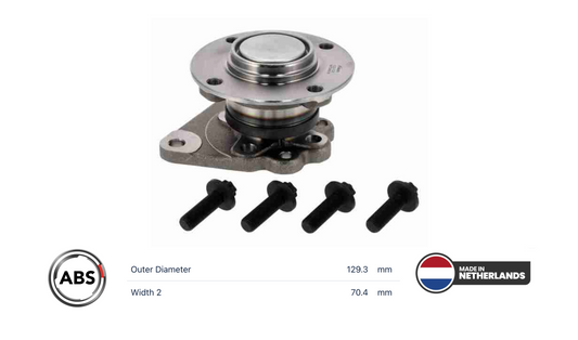 PSA Peugeot 201940 Wheel Hub Bearing, rear OE: YL01692180 / 9822539980