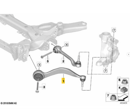 BMW 212272 - Track Control Arm LH OE: 31106894661