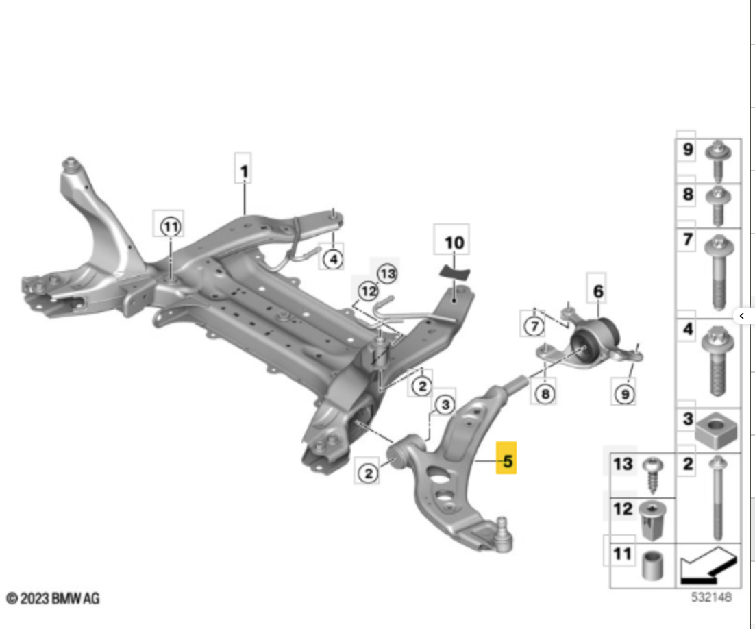 BMW MINI TC3856 - Track Control Arm LH OE: 31126879843