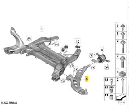 BMW MINI TC3856 - Track Control Arm LH OE: 31126879843