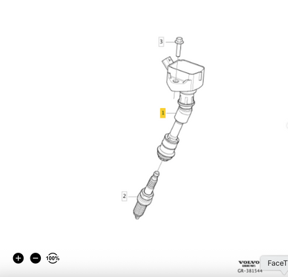 VOLVO 966404 Ignition Coil OE: 31312514