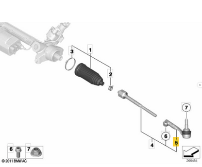 BMW MINI TA3951 - Tie Rod End LH OE: 32105A1F919