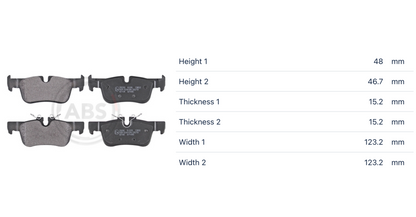 BMW MINI 35030 - Brake Pad Set, disc brake, rear OE: 34201543683