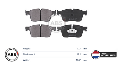Jaguar Land Rover 35129 - Brake Pad Set, disc brake, front OE: LR166379  LR160444  T4K17303