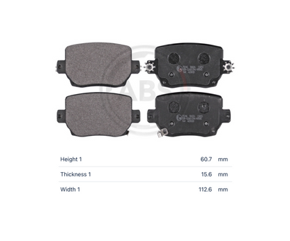 Tesla 35246 - Brake Pad Set, disc brake, rear OE: 8008246-00-D