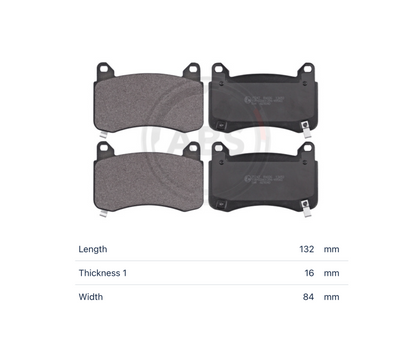 Tesla 35247 - Brake Pad Set, disc brake, front OE: 8008284-00-B