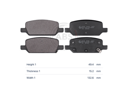 Tesla 35248 - Brake Pad Set, disc brake, rear OE: 8008293-00-A