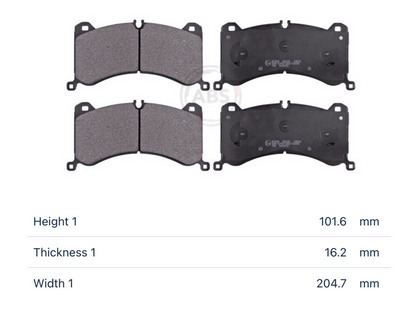 VAG Audi 35309 - Brake Pad Set, disc brake, front OE: 4KE 698 151 K