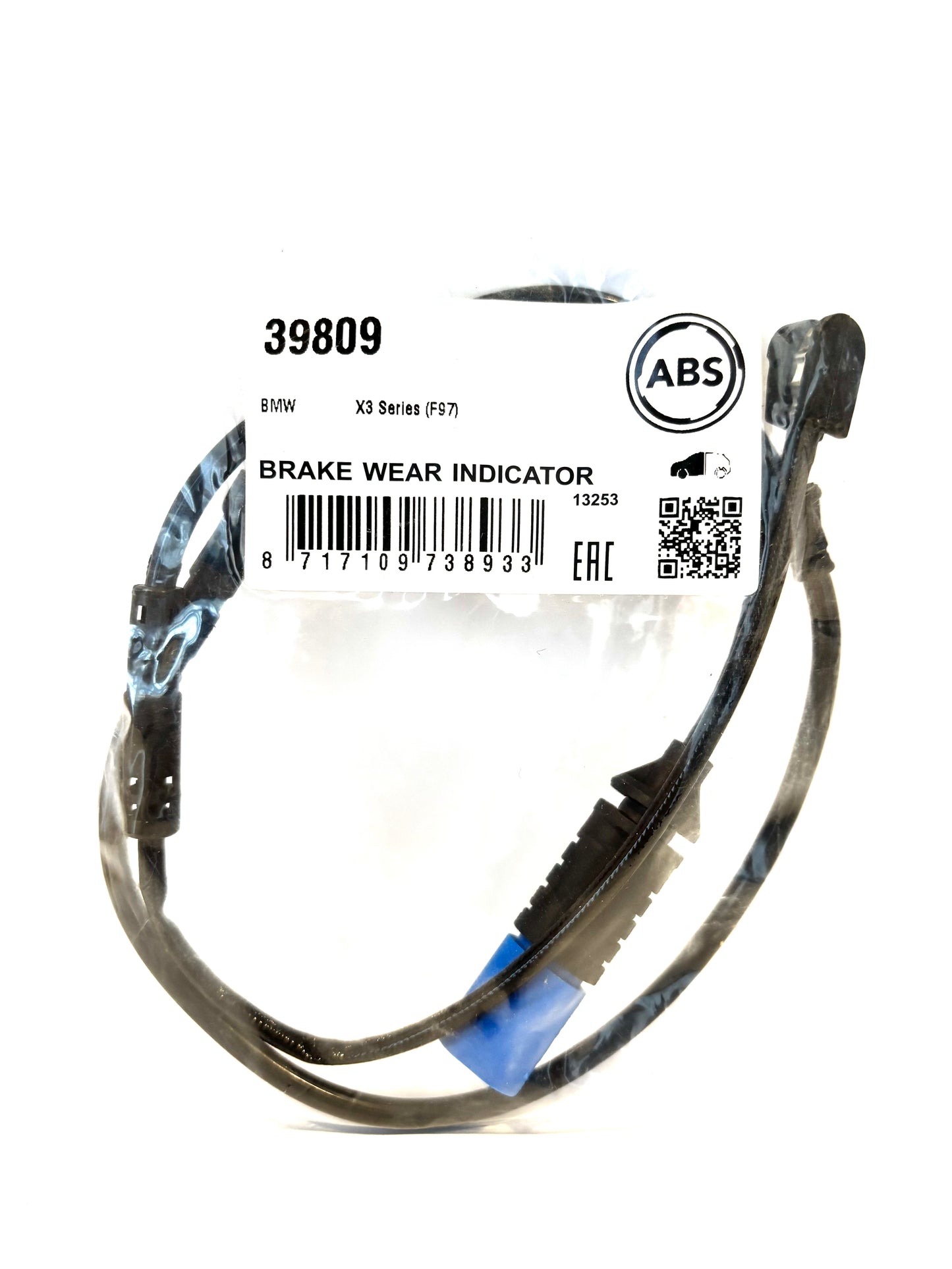 BMW 39809 - Warning Contact, brake pad wear, front OE: 34356870351