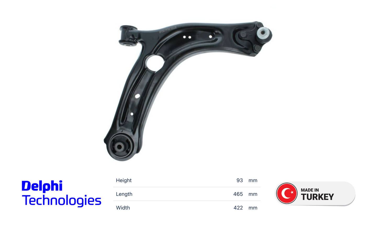 VAG Audi Volkswagen TC4651 Track Control Arm RH OE: 3Q0 407 152 S/3Q0 407 152 AA