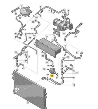 VAG Audi Volkswagen 833660 - Auxiliary Water Pump OE: 5Q0 965 567 N