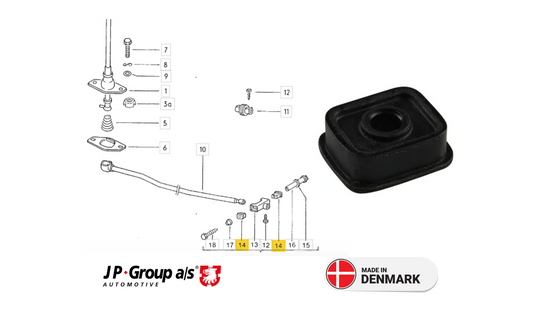 VW Beetle 8133000800 Bushing, shift coupler OE: 823 711 477