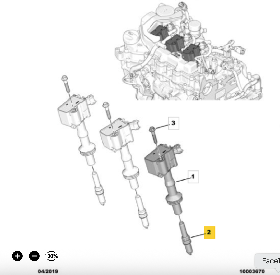 PSA Peugeot OE245 Spark Plug OE: 98 339 642 80