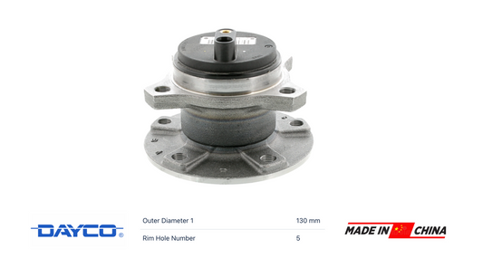 PSA Peugeot KWD1136 Wheel Hub Bearing, rear OE: 980376780