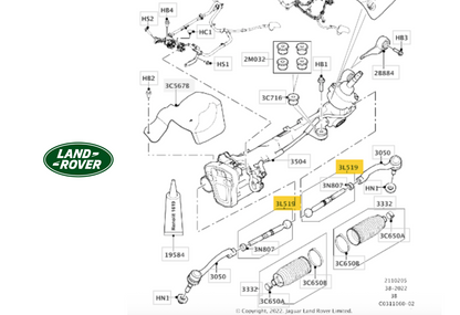 Jaguar Land Rover VKDY 327004 Tie Rod Axle Joint OE: LR090900   T4A12527