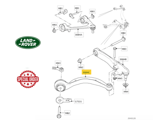 Land Rover LR141981 Track Control Arm OE: LR141981