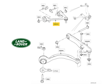 Jaguar Land Rover TC4614 Track Control Arm LH OE: LR141993  T4A41755