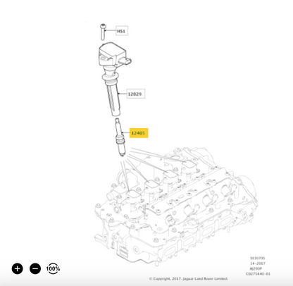 Land Rover OE277 Spark Plug OE: LR178881