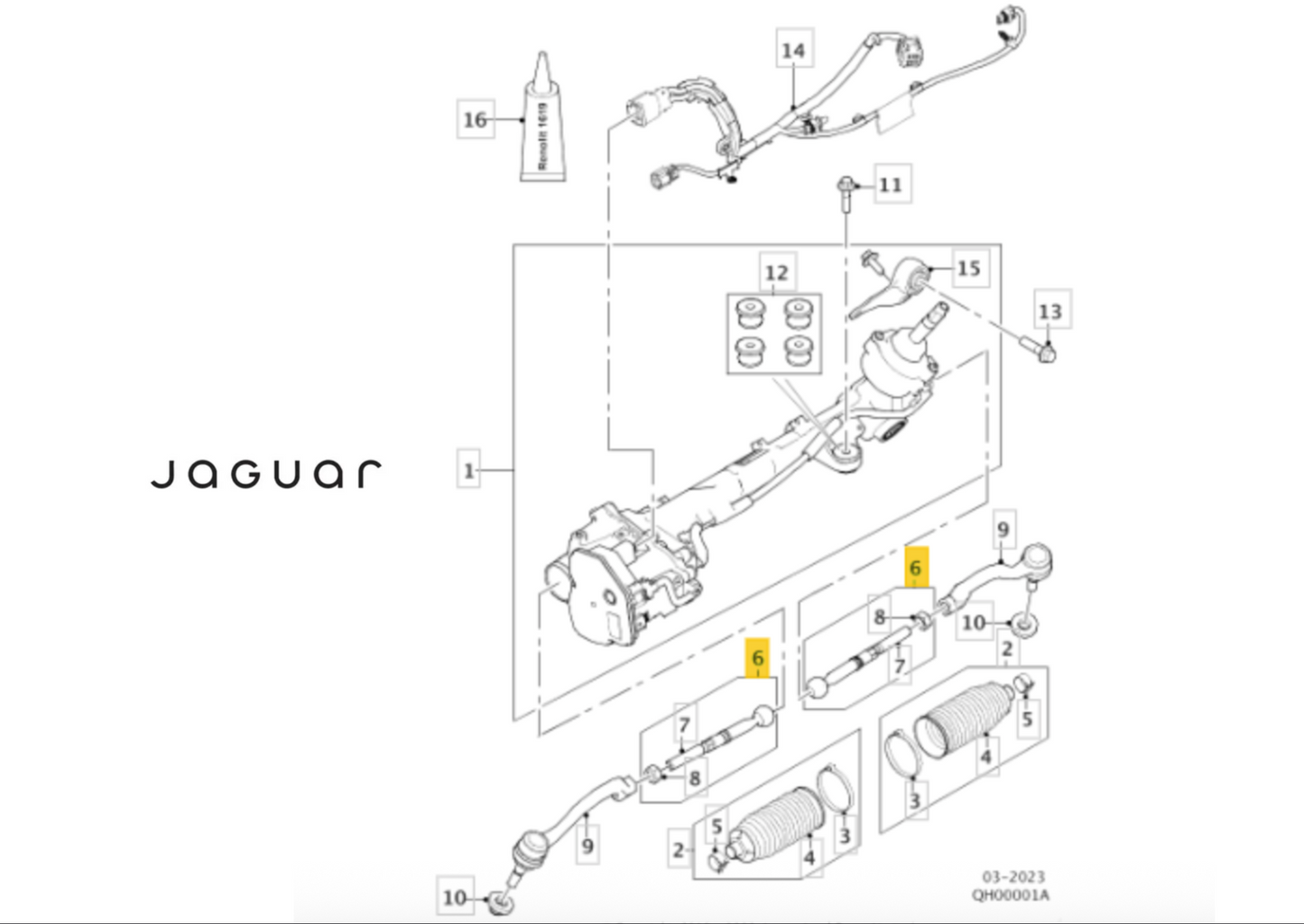 Jaguar Land Rover VKDY 327004 Tie Rod Axle Joint OE: LR090900   T4A12527
