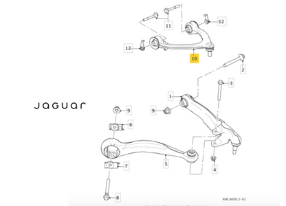 Jaguar Land Rover TC4614 Track Control Arm LH OE: LR141993  T4A41755