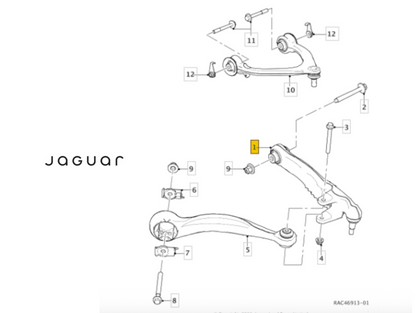 Jaguar Land Rover 196151 Track Control Arm RH OE: LR141990  T4A41756
