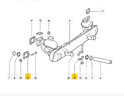 VW Beetle 1121700810 Mounting Kit, exhaust OE: VW-35200